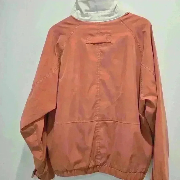 Vtg Aberdeen Collection Mens Sz M Long Sleeve Orange Windbreaker Y2K Normcore - Picture 8 of 14